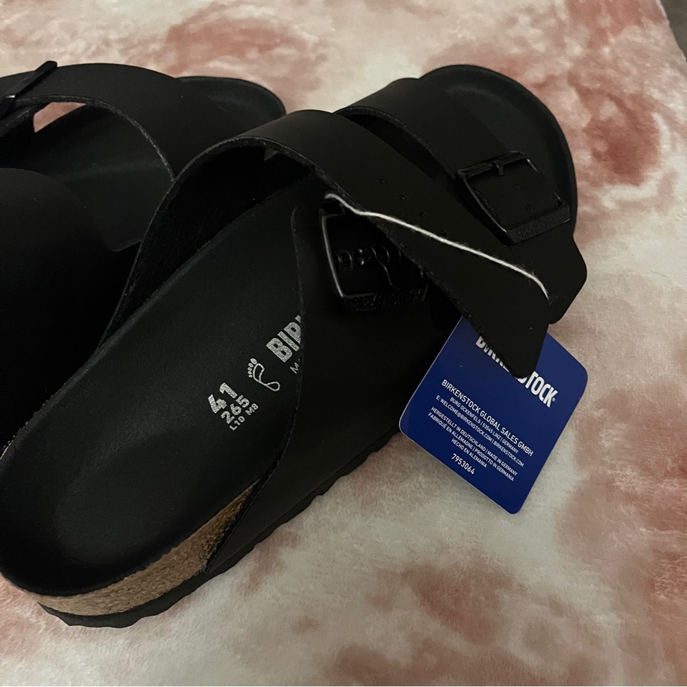 Birkenstock Black Arizona Two-Strap Sandals - Picture 4 of 8